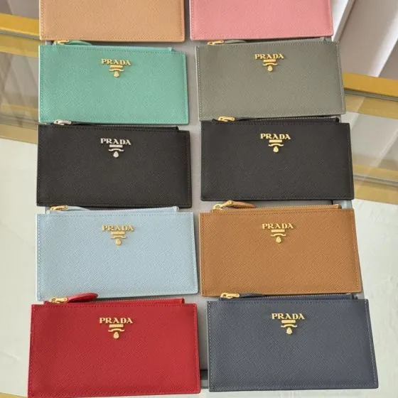 Prada Multicolor Saffiano leather clutch Premium Replica