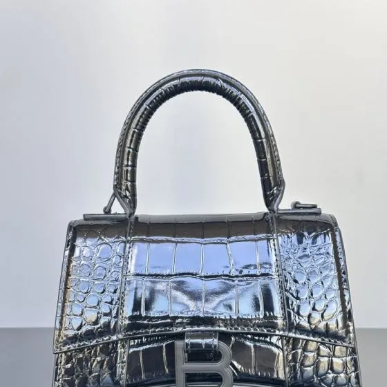 Balenciaga Hourglass Grey 23x14x10cm shoulder bag 1 1 Replica