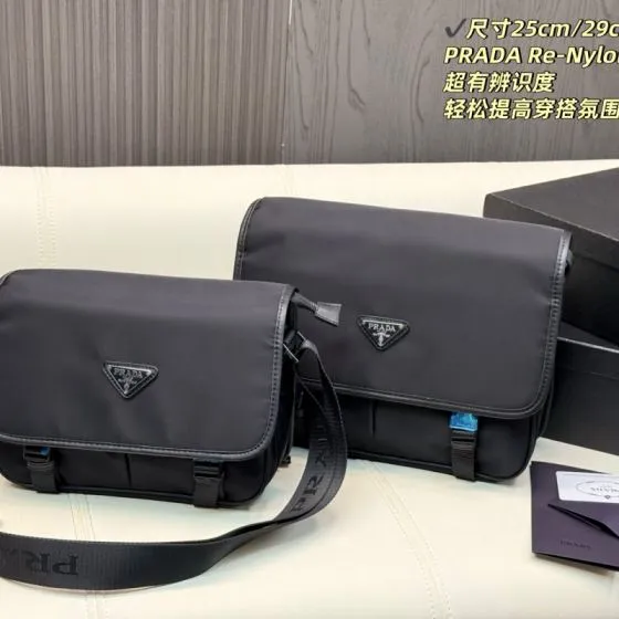 Prada Re-Nylon Black Nylon 25cm 29cm crossbody Premium Replica