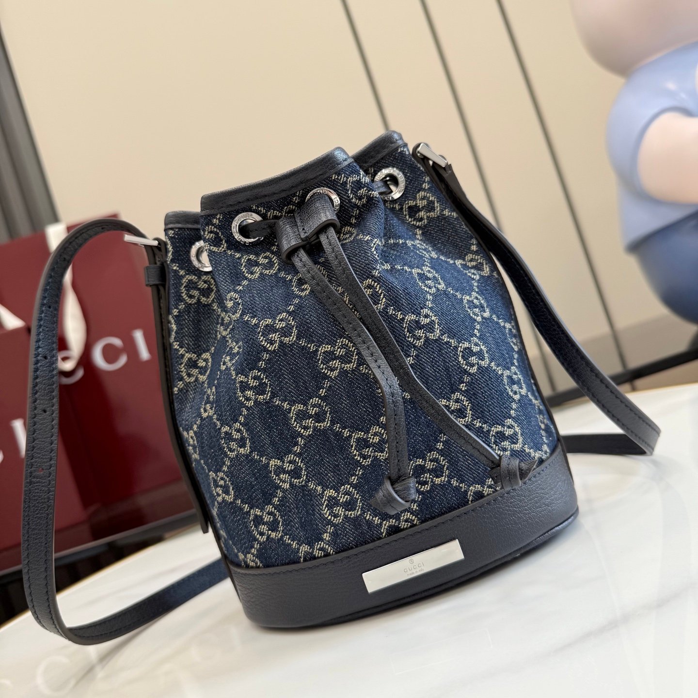 Gucci Blue denim GG crossbody everyday