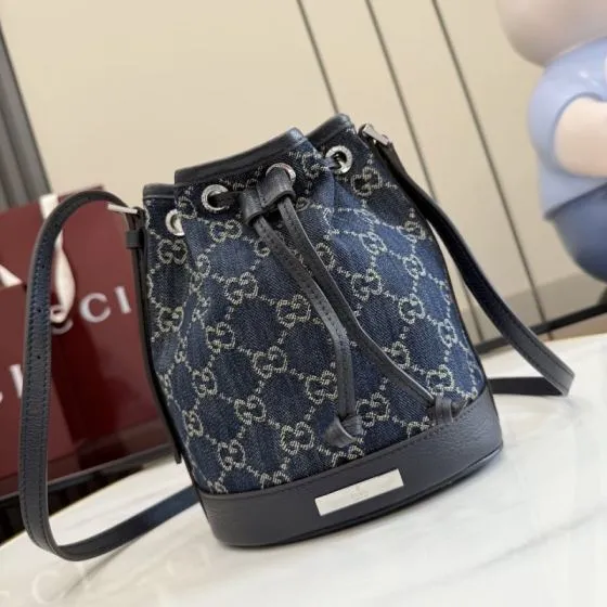Gucci Blue denim GG crossbody Premium Replica