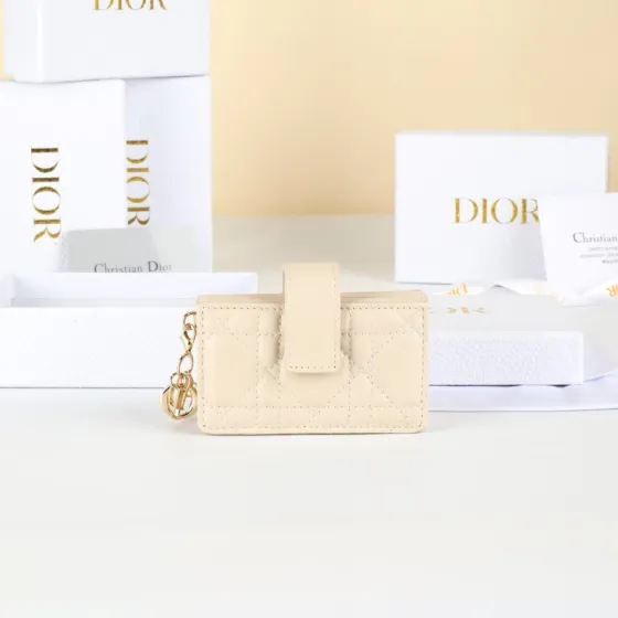 Dior S0074ONMJ Beige card holder AAA Quality Replica