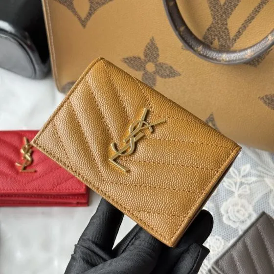 YSL Tan wallet — AAA Quality Replica