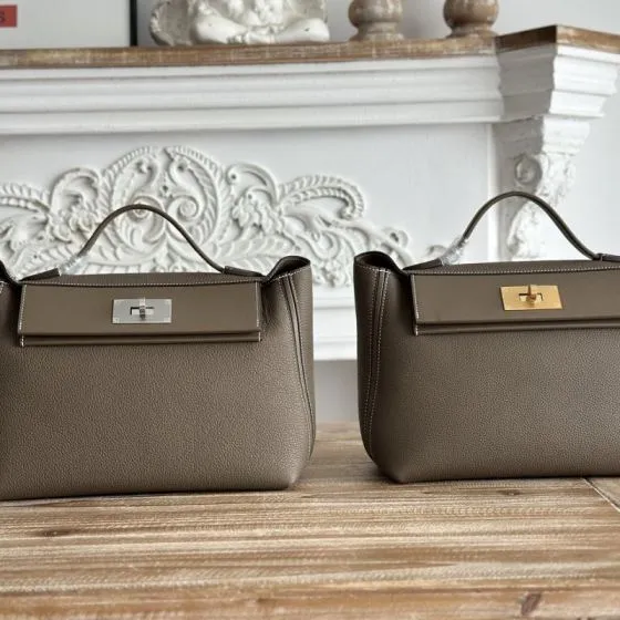 Hermes 24 Etoupe shoulder Premium Replica
