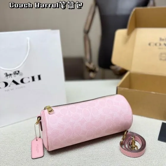 Coach Pink shoulder bag Top Quality Replica