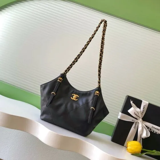 Chanel CC Logo Tote Black mini shoulder AAA Quality Replica