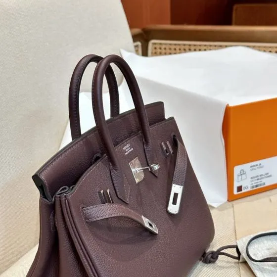 Hermes Birkin 25 Rouge Sellier 25cm everyday — 1:1 Replica