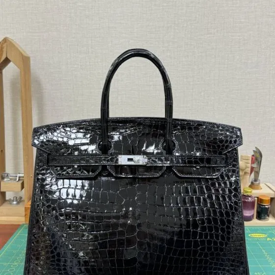 Hermes Birkin 35 Black 35cm tote — Top Quality Replica