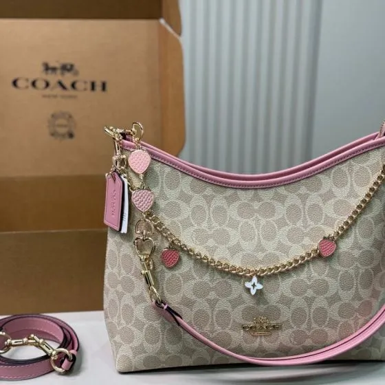 Coach Beige shoulder bag Top Quality Replica