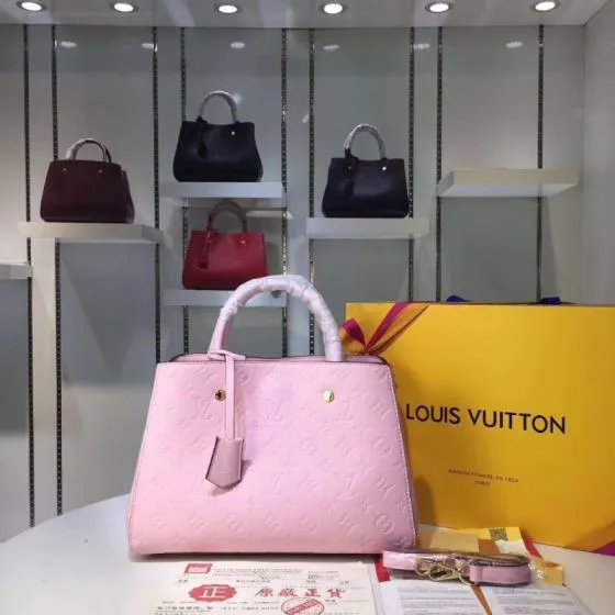 Louis Vuitton M41046 Pink Monogram Empreinte 33x23x15cm tote — Top Quality Replica