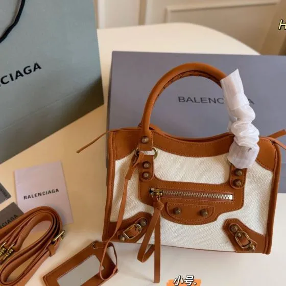 Balenciaga City White 38x28x15cm shoulder bag AAA Quality Replica
