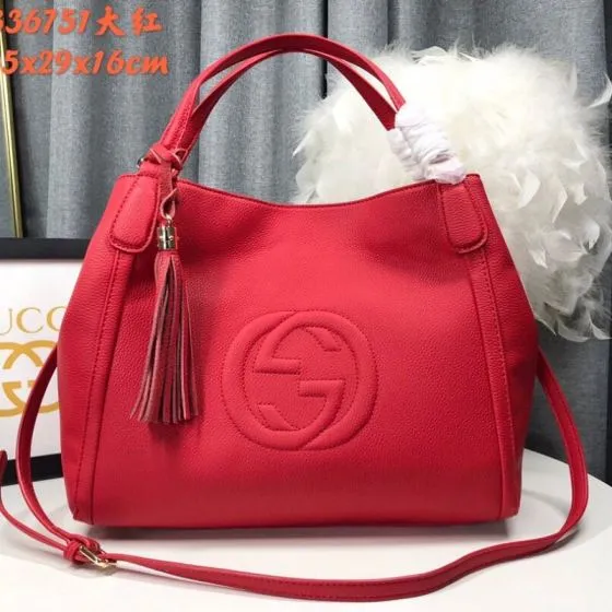 Gucci Soho Red 35x29x16cm everyday AAA Quality Replica