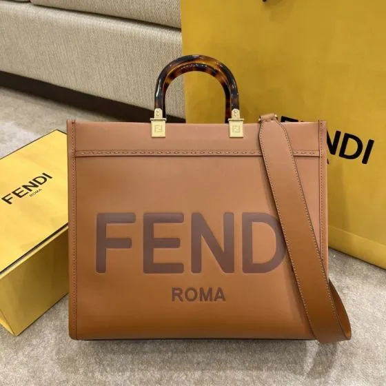 Fendi Brown 30x22x12cm shoulder bag Premium Replica