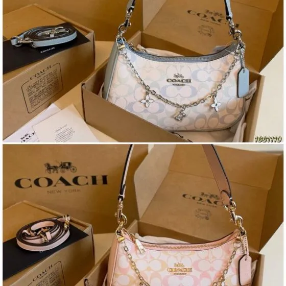 Coach Monogram shoulder bag Premium Replica