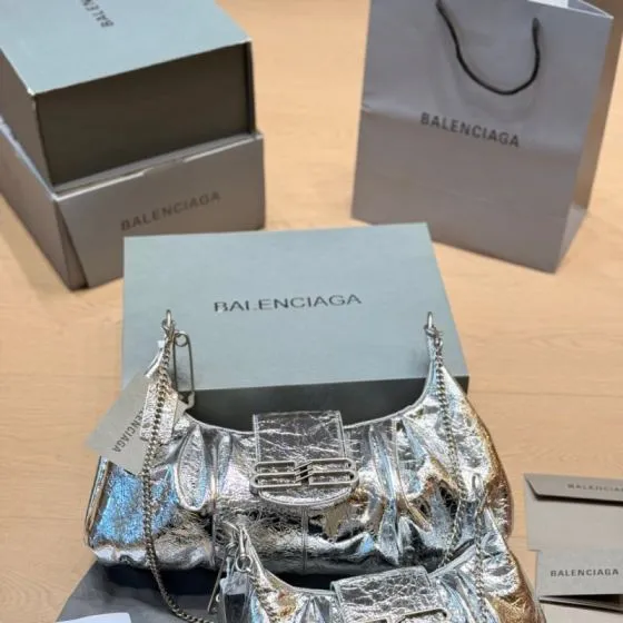 Balenciaga Silver 18x12cm shoulder bag Top Quality Replica
