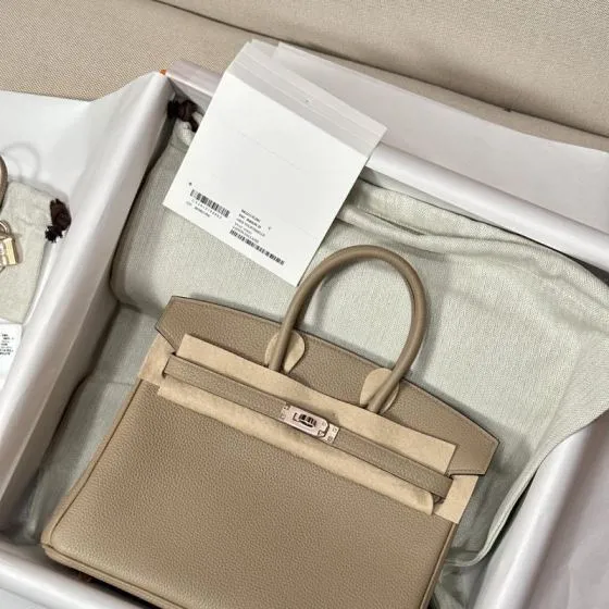 Hermes Birkin 25 Gris Tourterelle 25cm everyday — Top Quality Replica