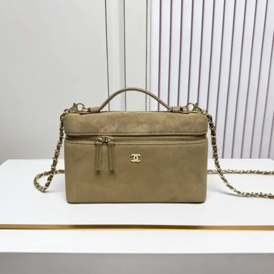 Chanel Beige suede crossbody Top Quality Replica