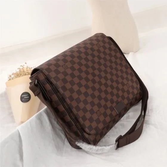 Louis Vuitton Damier Ebene 33x27x9cm crossbody AAA Quality Replica