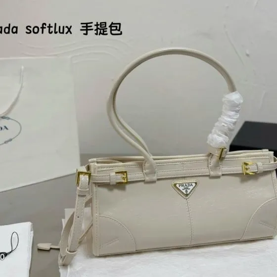 Prada White shoulder bag AAA Quality Replica