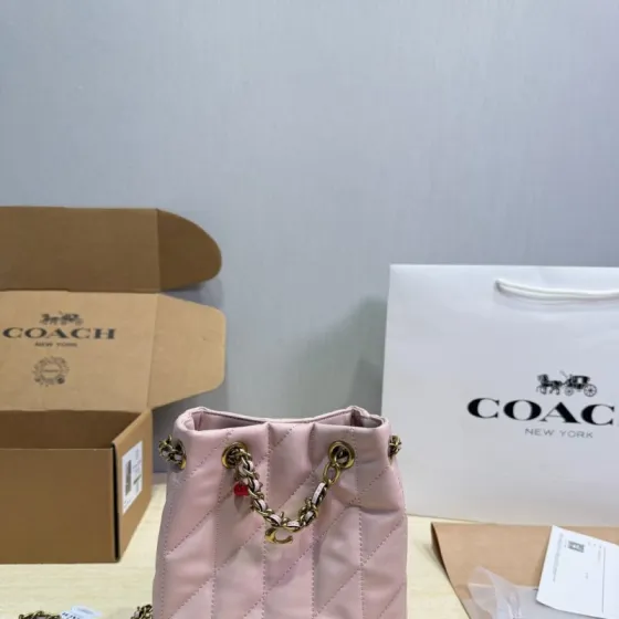 Coach Pink 18x12cm shoulder bag Premium Replica
