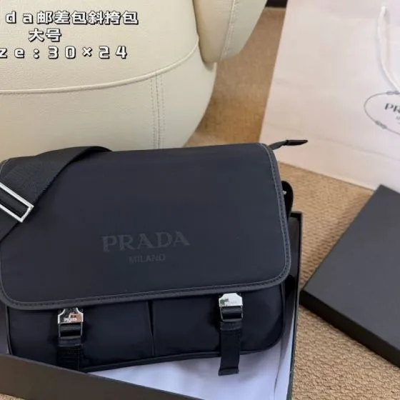Prada Nylon black large 30 24cm crossbody Top Quality Replica