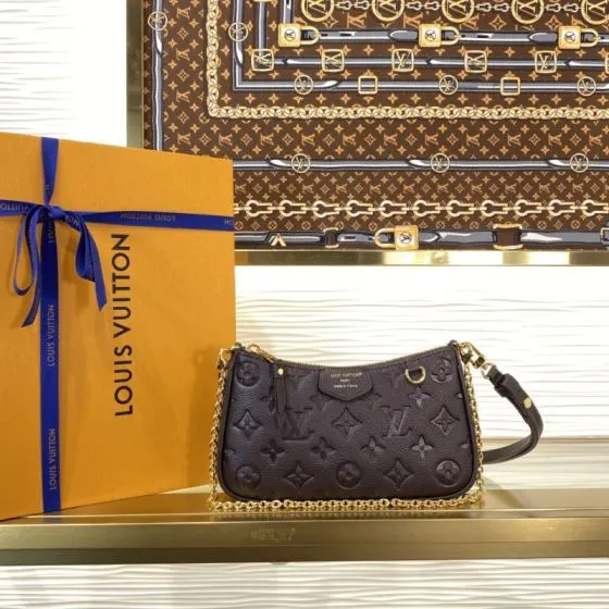 Louis Vuitton Easy Pouch Monogram Empreinte Black crossbody AAA Quality Replica