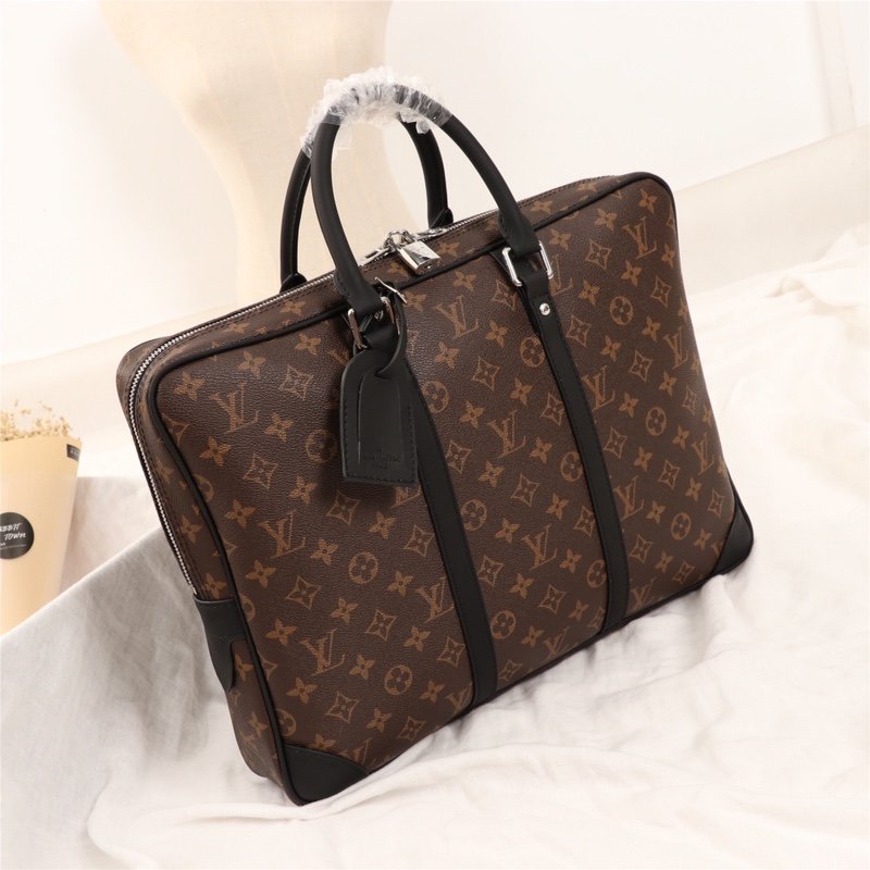 Louis Vuitton M41125 Porte-Documents Voyage Monogram (Brown with black trim) 41x31x7cm briefcase photo 1