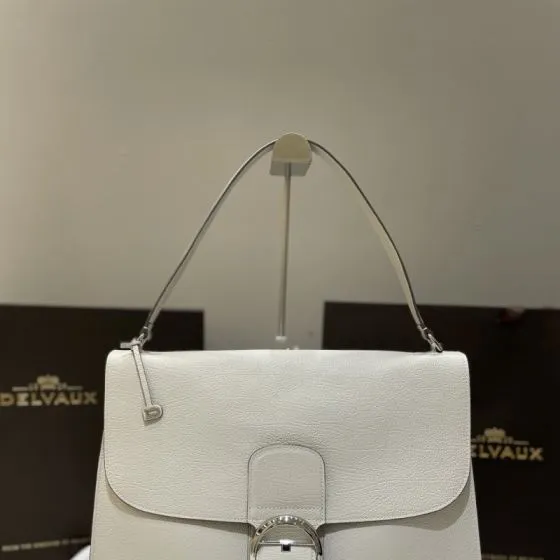 Delvaux Tempo Off-white shoulder 1 1 Replica