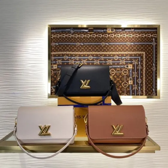 Louis Vuitton Black White Brown crossbody AAA Quality Replica