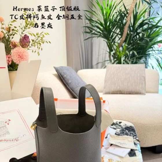 Hermes Picotin Lock Graphite Grey everyday AAA Quality Replica