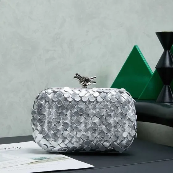 Bottega Veneta Silver shoulder bag 1 1 Replica