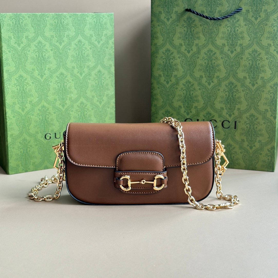 Gucci Horsebit 1955 Brown leather shoulder everyday