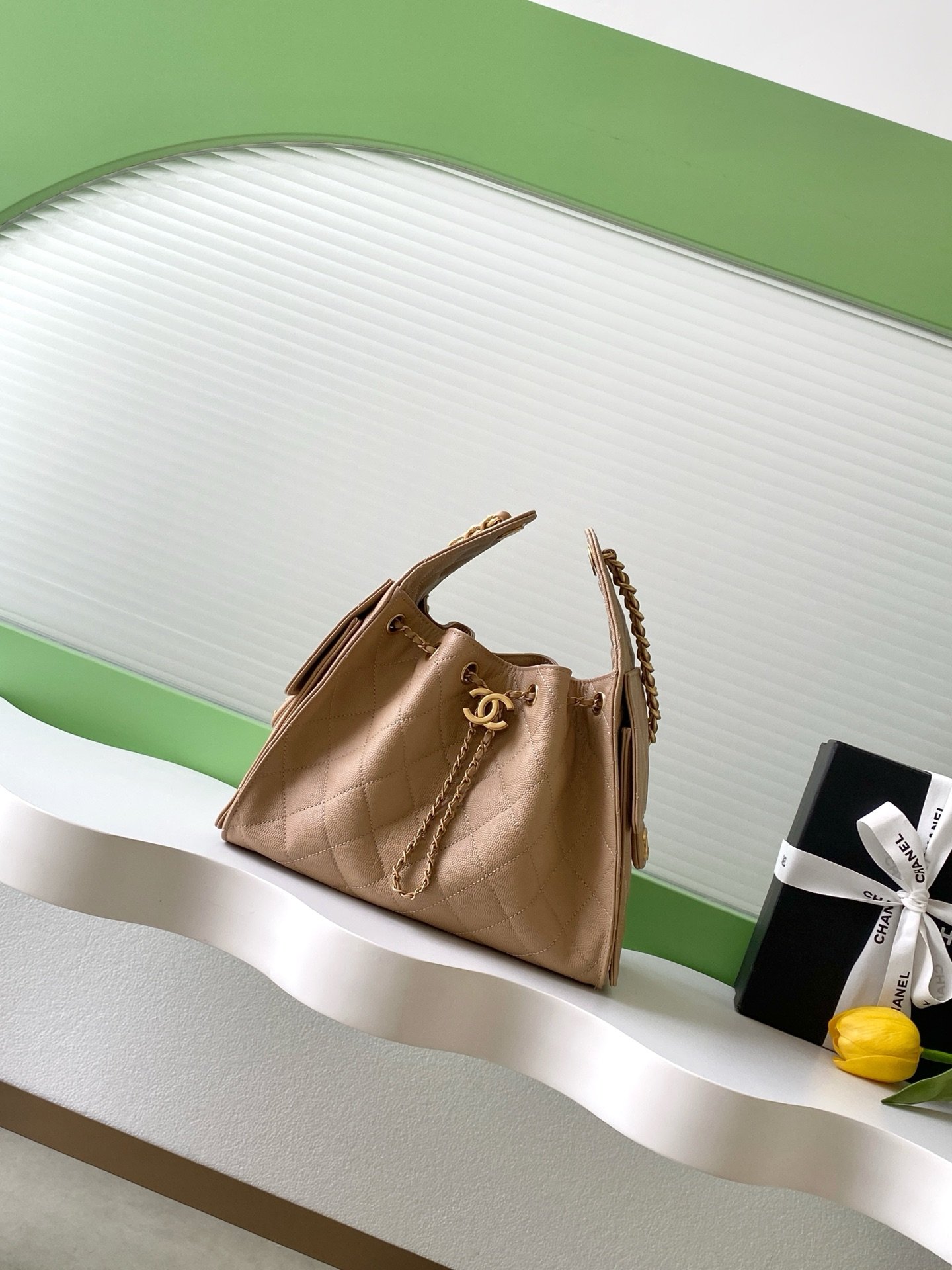 Chanel Beige shoulder everyday