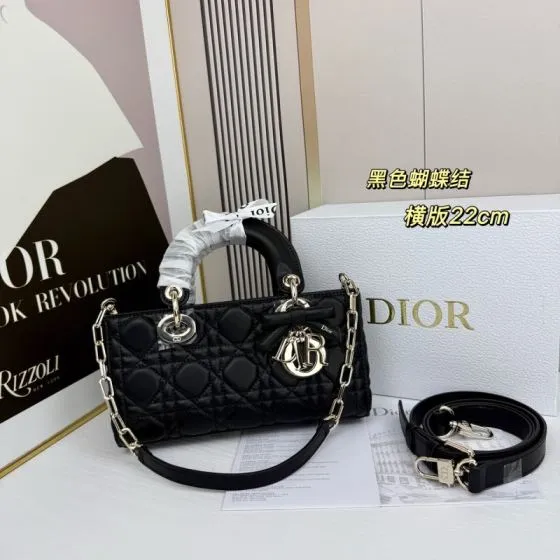 Dior Lady D-Joy Black 22cm shoulder Premium Replica
