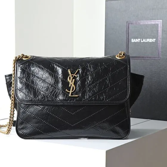 Saint Laurent Niki Black shoulder — Premium Replica