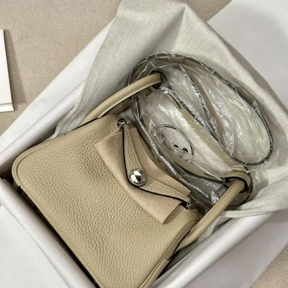Hermes Lindy Beige mini shoulder 1 1 Replica