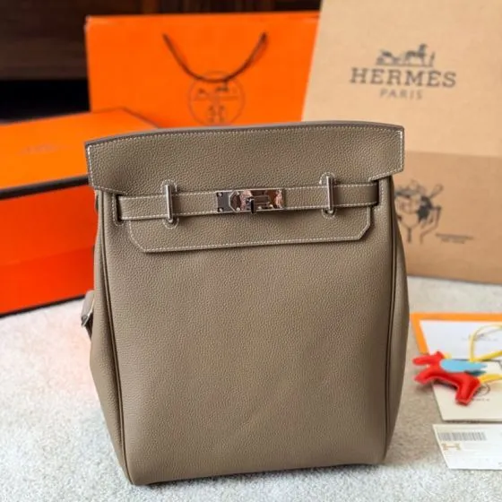Hermes Herbag Taupe shoulder 1 1 Replica
