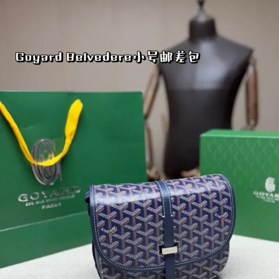 Goyard Belvedere Navy 22cm crossbody Top Quality Replica