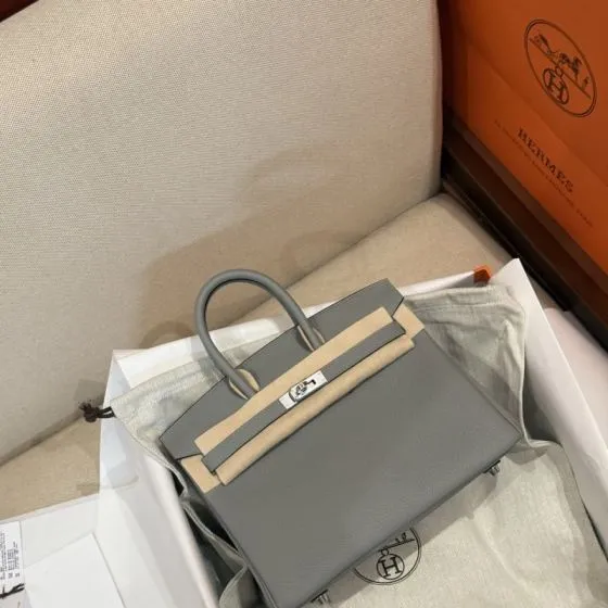 Hermes Birkin Gray handbag — Top Quality Replica