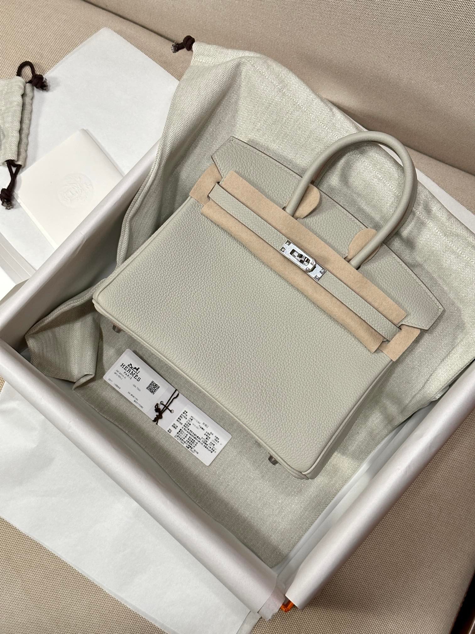 Hermes Birkin Light gray 25cm everyday