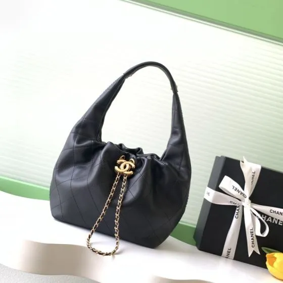 Chanel Hobo Black shoulder Top Quality Replica