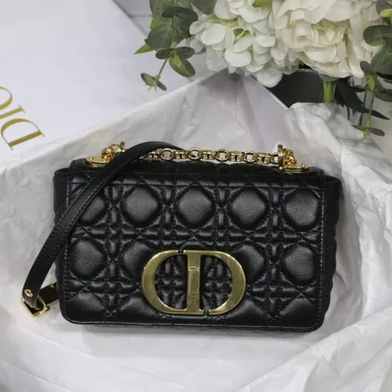 Dior 30 Montaigne Black shoulder — Premium Replica