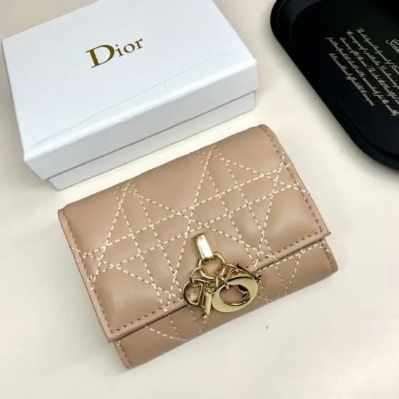 Dior Lady Beige wallet AAA Quality Replica