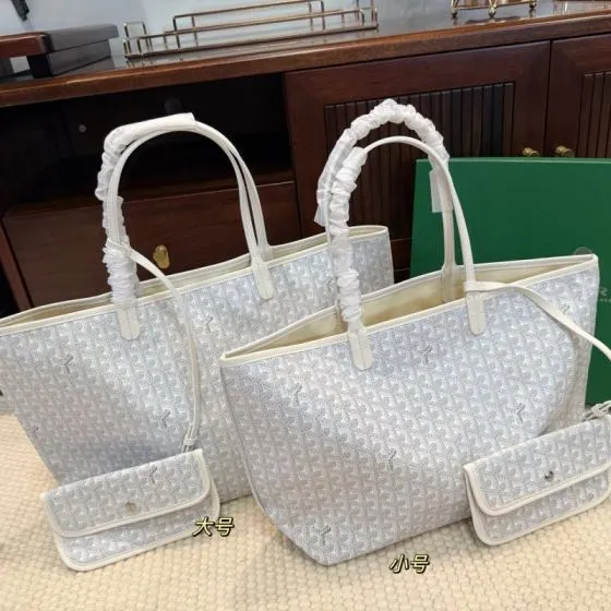 Goyard White 40x30x16cm shoulder bag 1 1 Replica