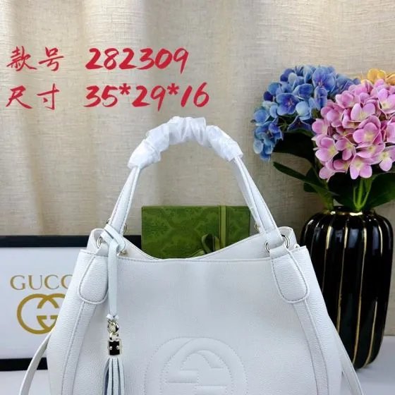 Gucci Soho White 35x29x16cm shoulder AAA Quality Replica