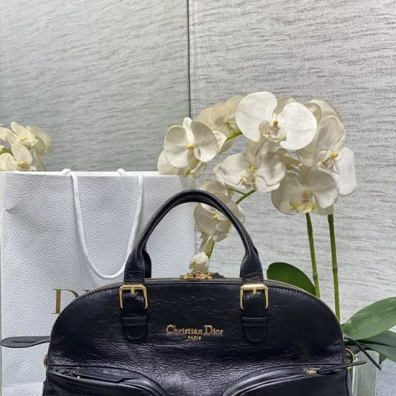 Dior Grand Tour Bowling Black Large travel 1 1 Replica