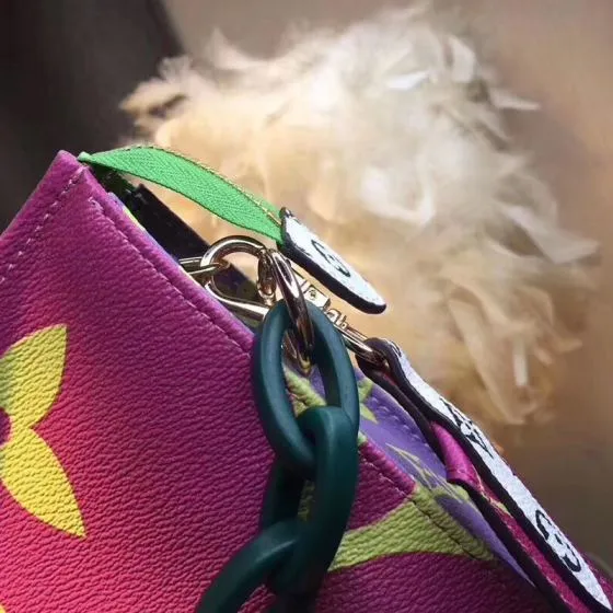 Louis Vuitton Pink Monogram 25x20x5cm shoulder — Top Quality Replica