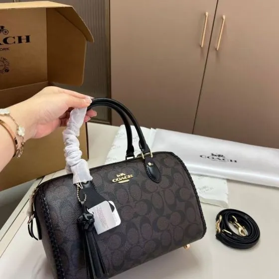 Coach Monogram shoulder bag Premium Replica