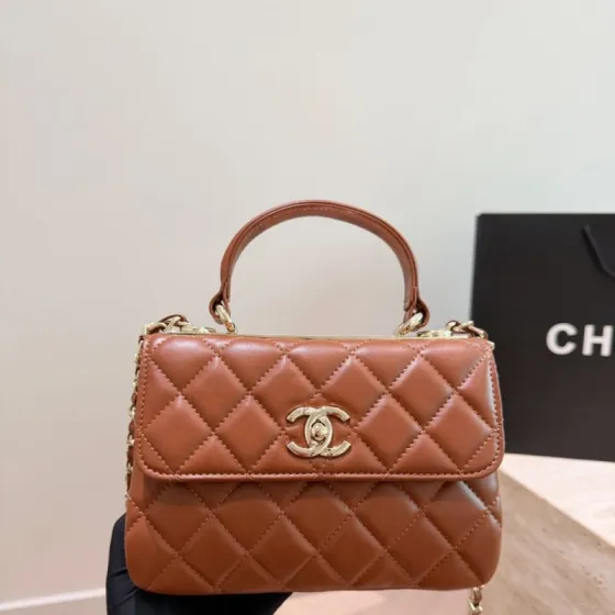 Chanel Beige 20x15cm top handle shoulder Premium Replica