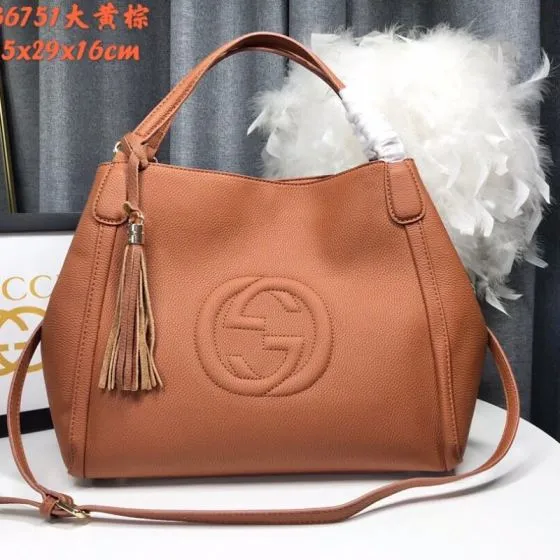 Gucci Soho Brown 35x29x16cm shoulder Top Quality Replica